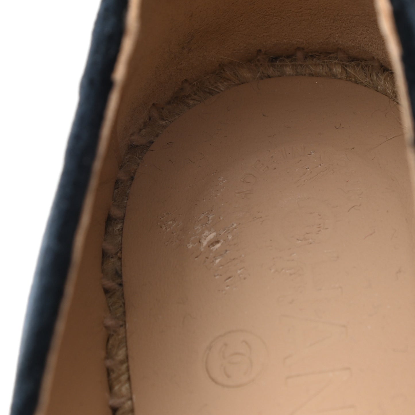 Velvet CC Espadrilles 39 Dark Navy Black