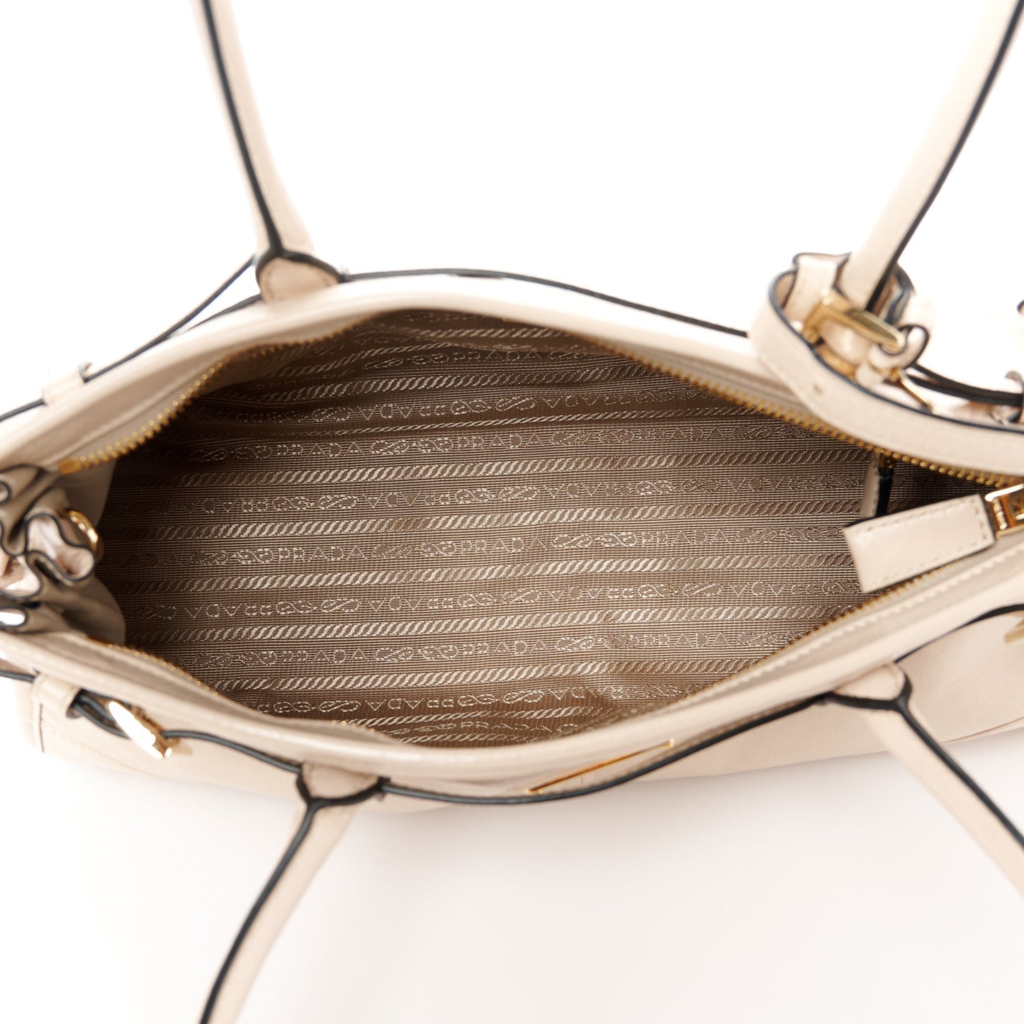 Glossy Calfskin Triangle Medium Bonnie Shoulder Bag Travertine