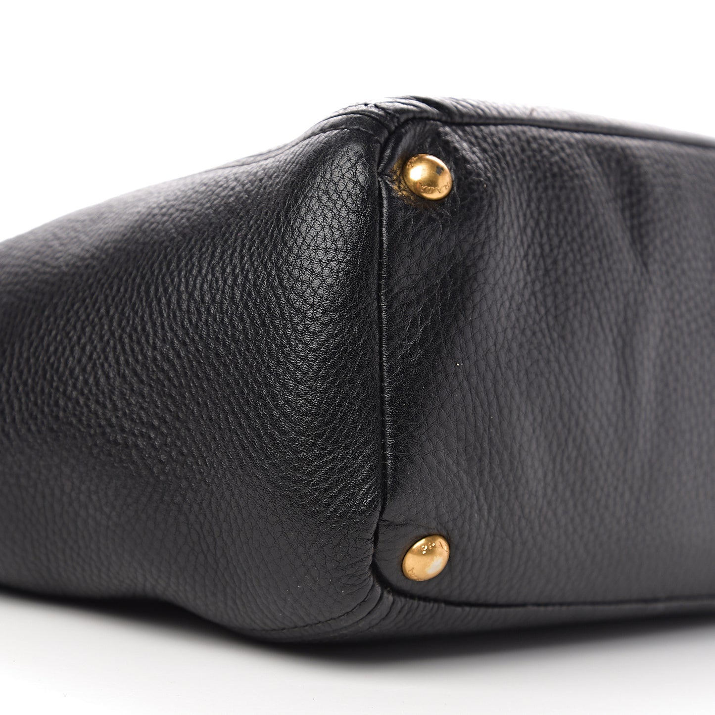 Vitello Daino Side Pocket Tote Black
