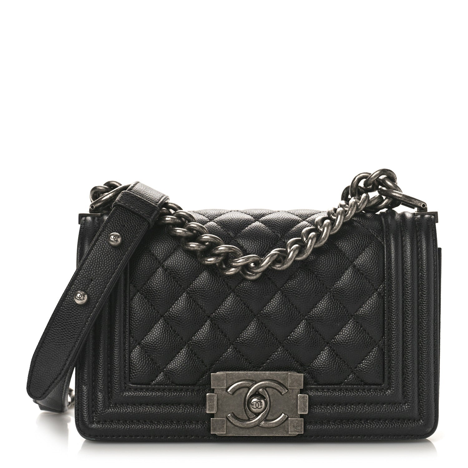Chanel Caviar Quilted Small Boy Flap Black 1 of 10