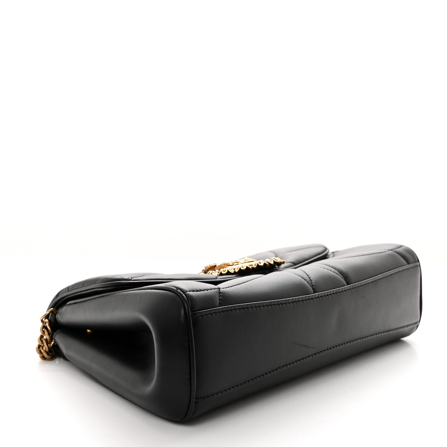 Nappa Quilted Large Devotion Bag Black