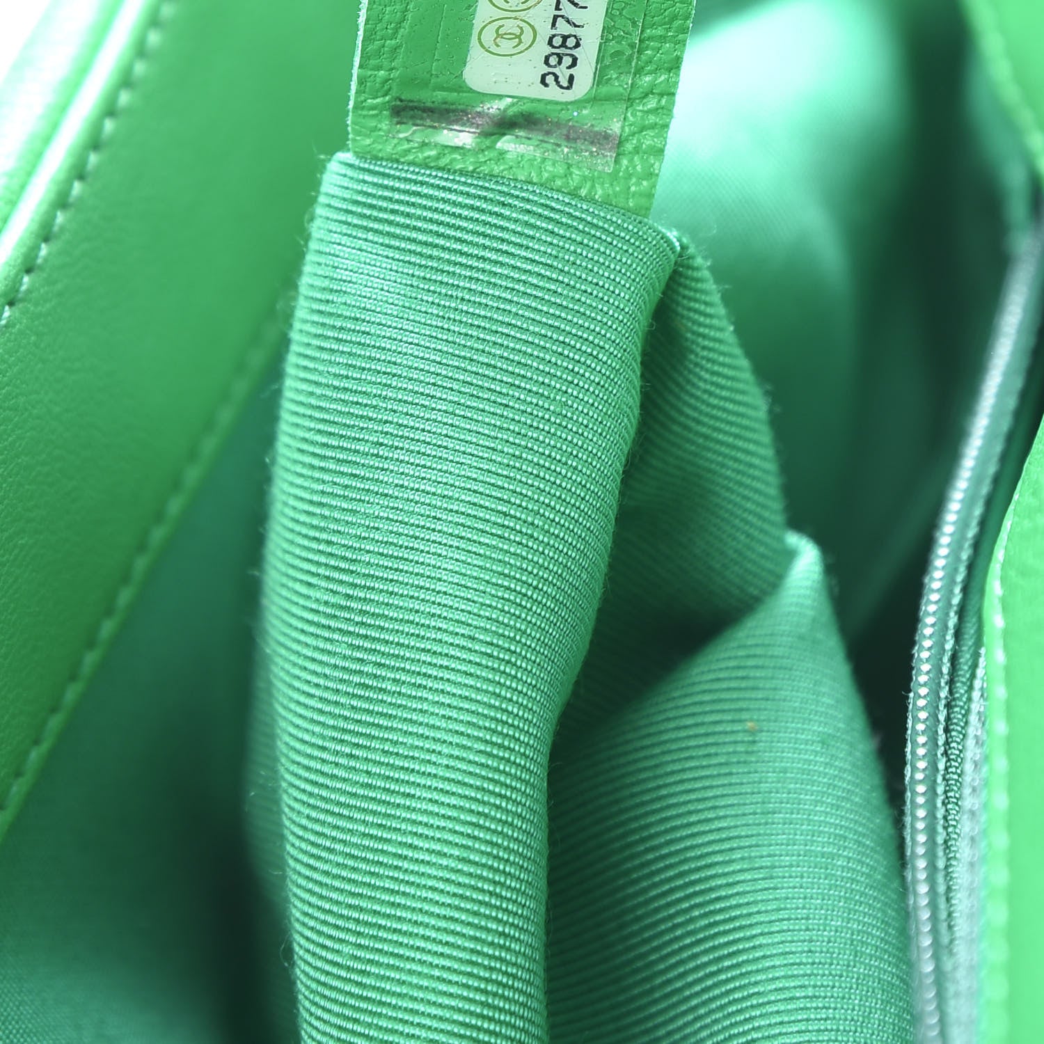 Chanel Lambskin Quilted Medium 19 Flap Green 6 of 11