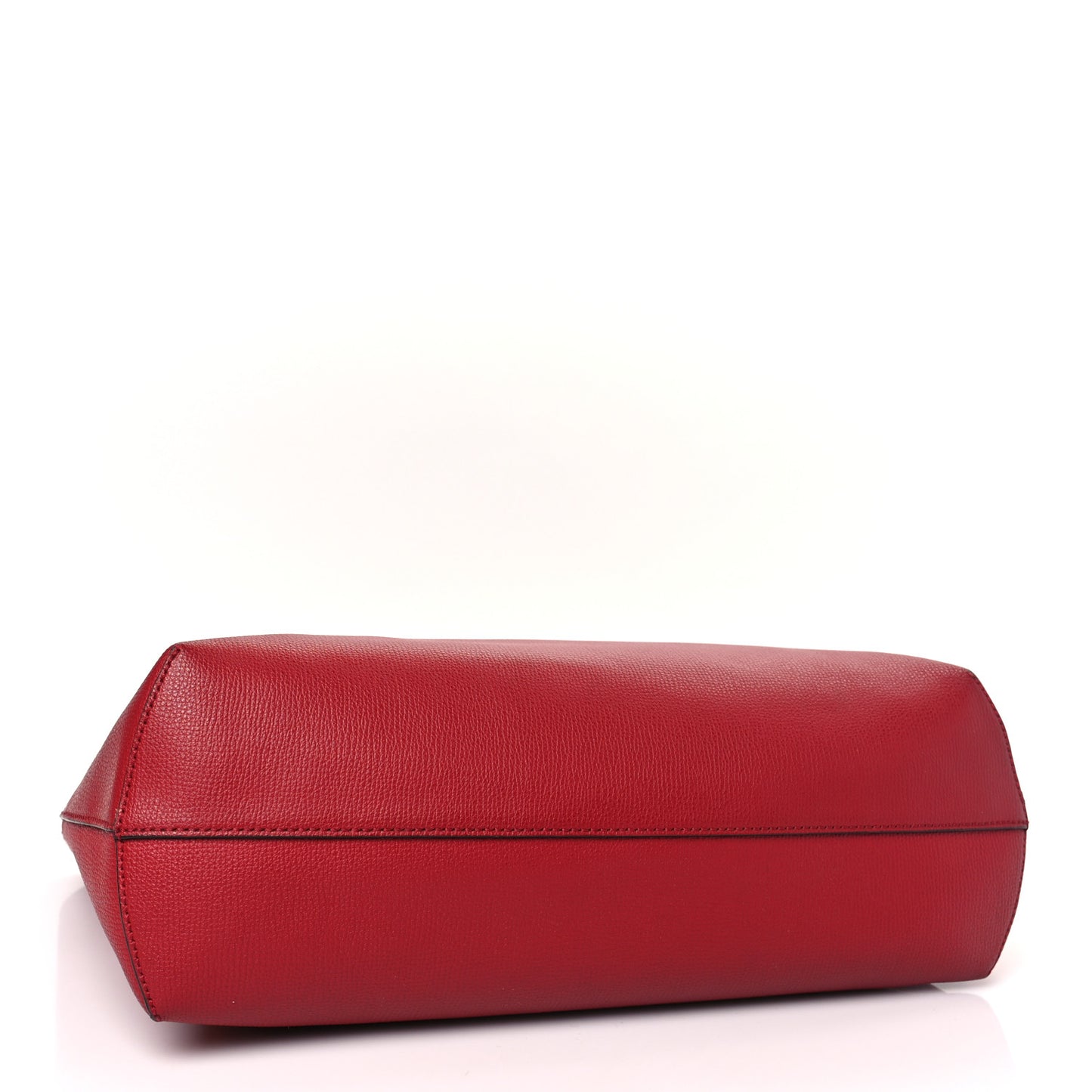 Vitello Vienna Enamel F is Fendi Shopping Tote Fiamma Taupe
