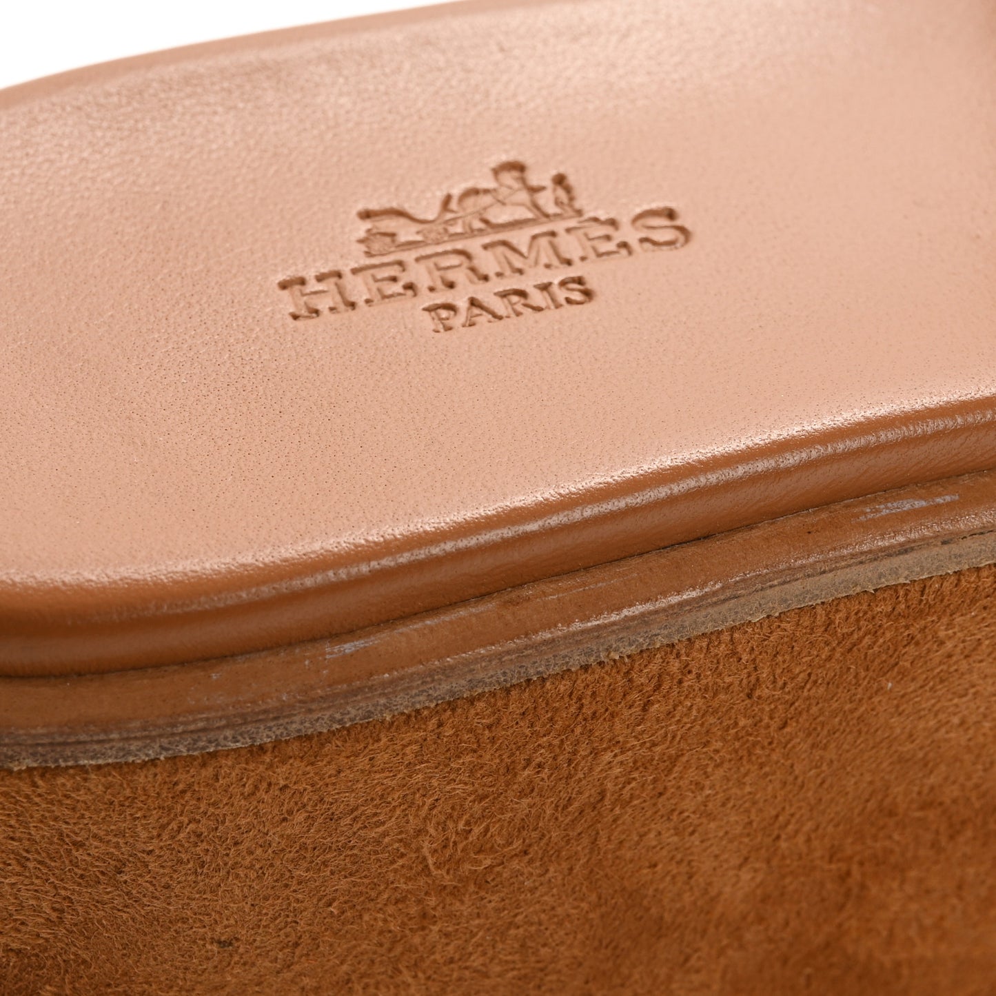 Calfskin Suede Goatskin Eze 30 Sandals 41 Naturel