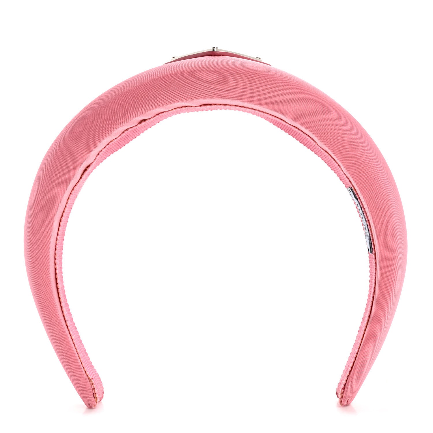 Prada Re-Nylon Triangle Logo Headband Begonia 1709947 – FASHIONPHILE