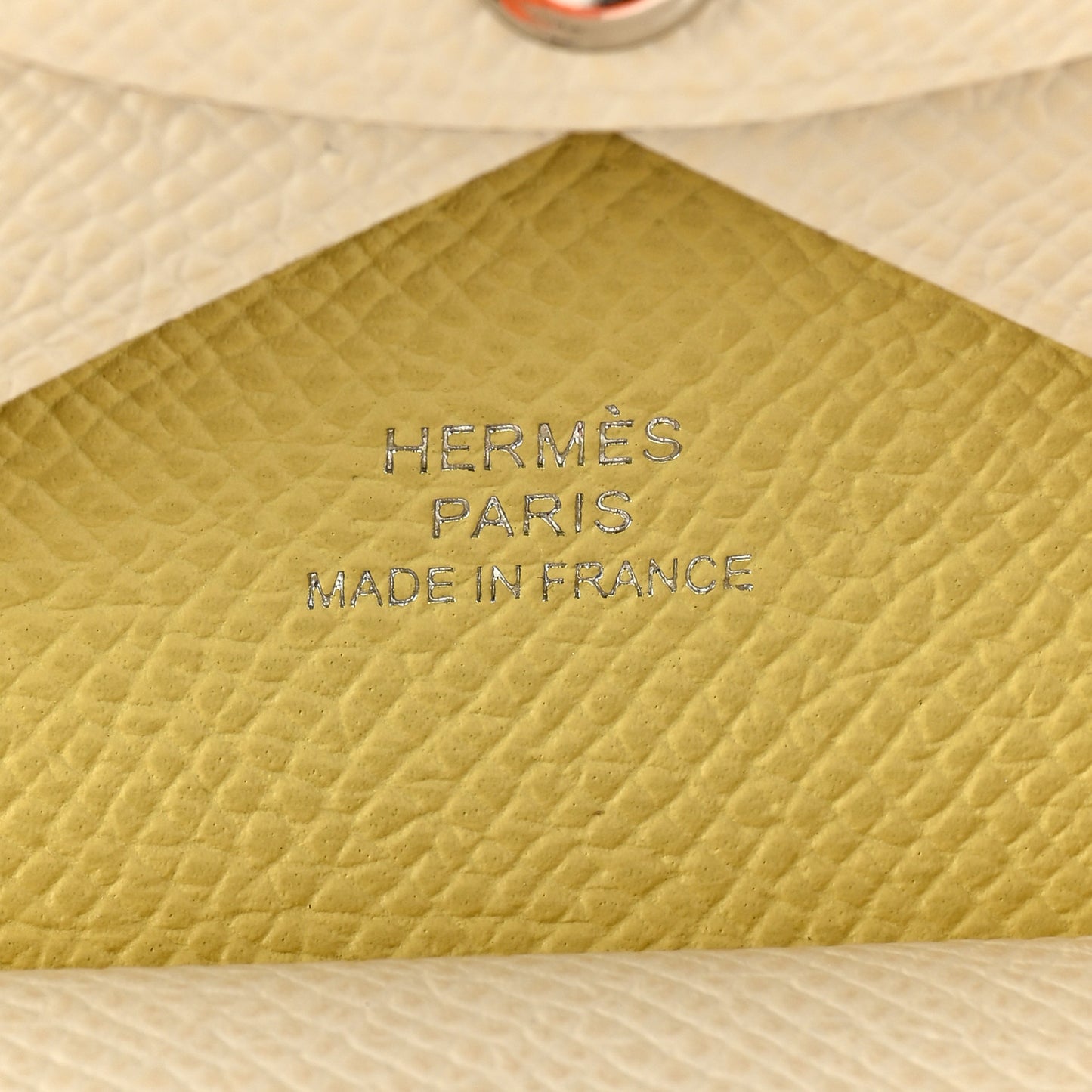 Epsom Verso Calvi Duo Card Case Nata Jaune Poussin