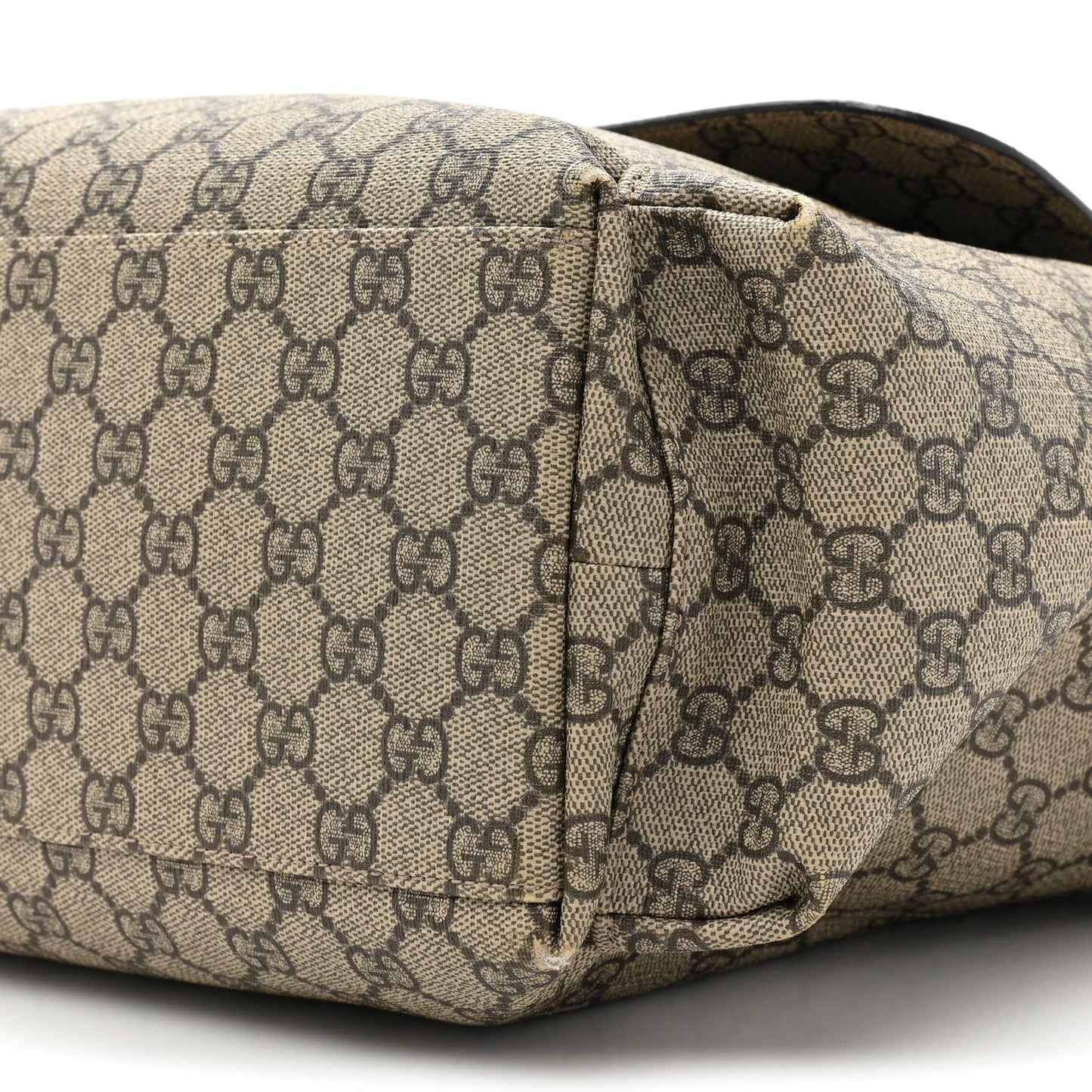 GG Plus Monogram Messenger Diaper Bag Dark Brown