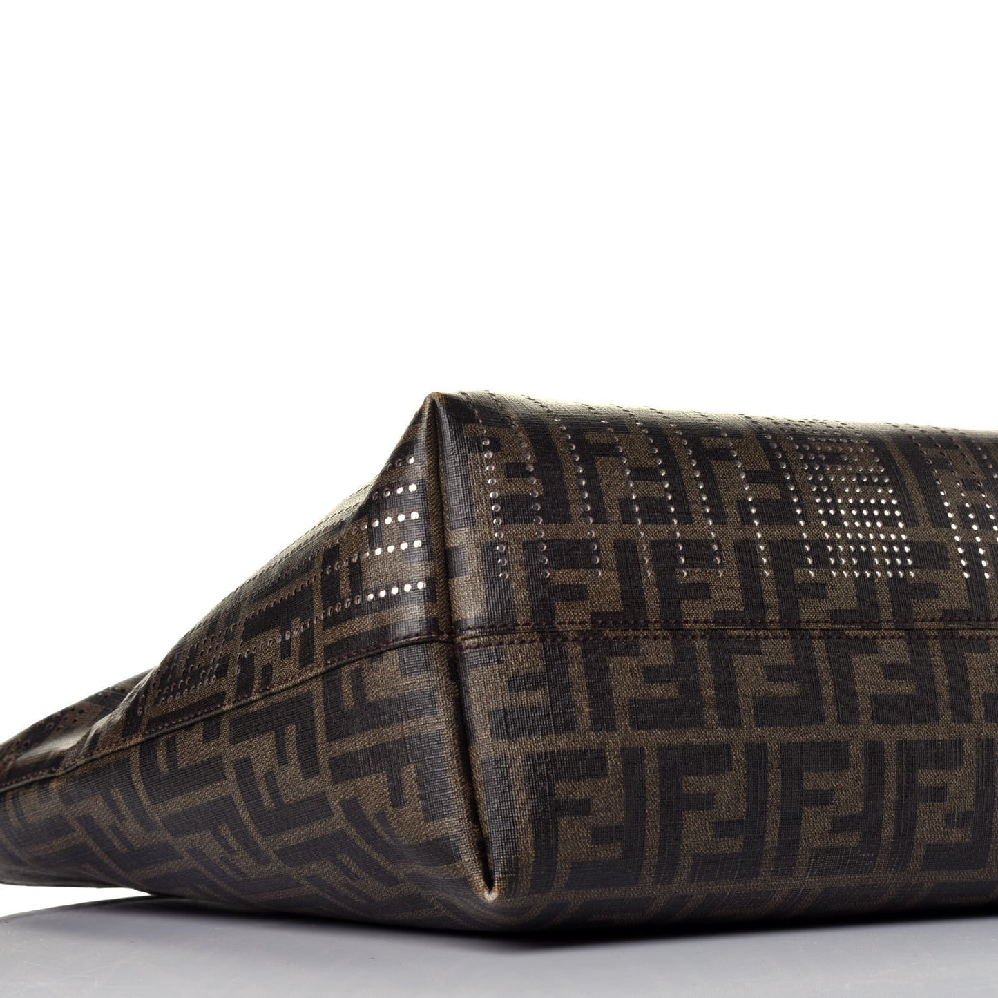 Zucca Lampo Studded Roll Tote Tobacco