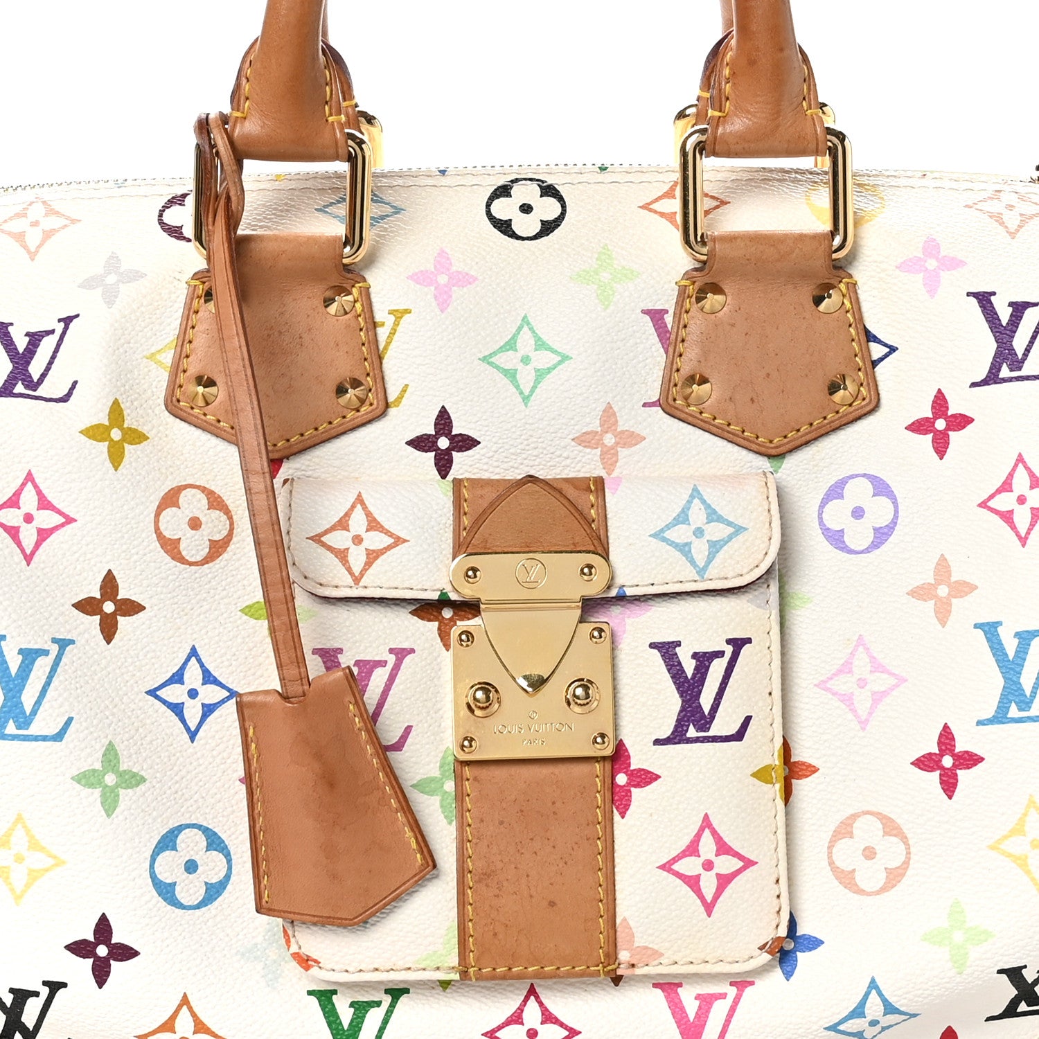 Louis Vuitton Monogram Multicolor Speedy 30 White 7 of 12
