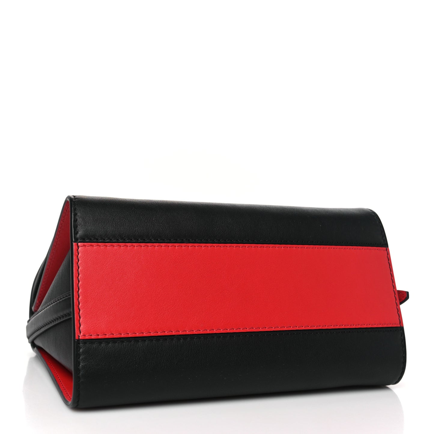 ALEXANDER MCQUEEN Calfskin The Small Story Bag Black Red