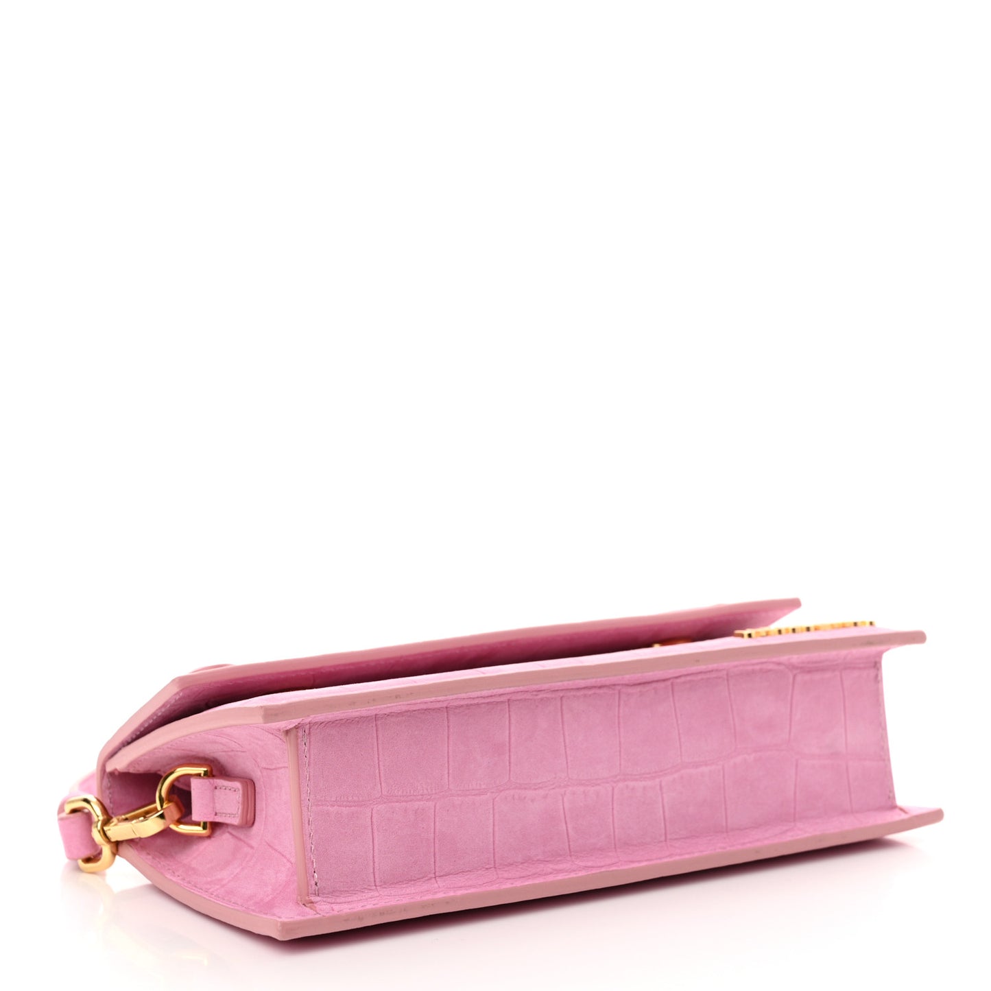 Nubuck Crocodile Embossed Le Chiquito Long Pink