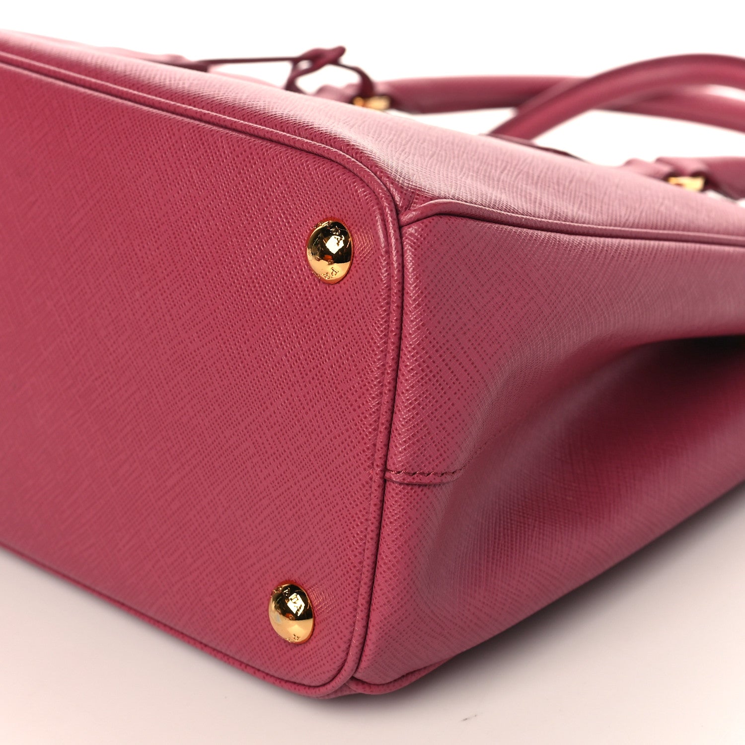 Prada Saffiano Lux Small Double Zip Tote Ibisco 8 of 8