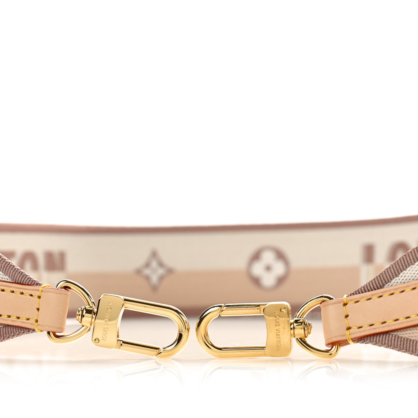 Jacquard Neverfull BB Shoulder Strap Beige Brown