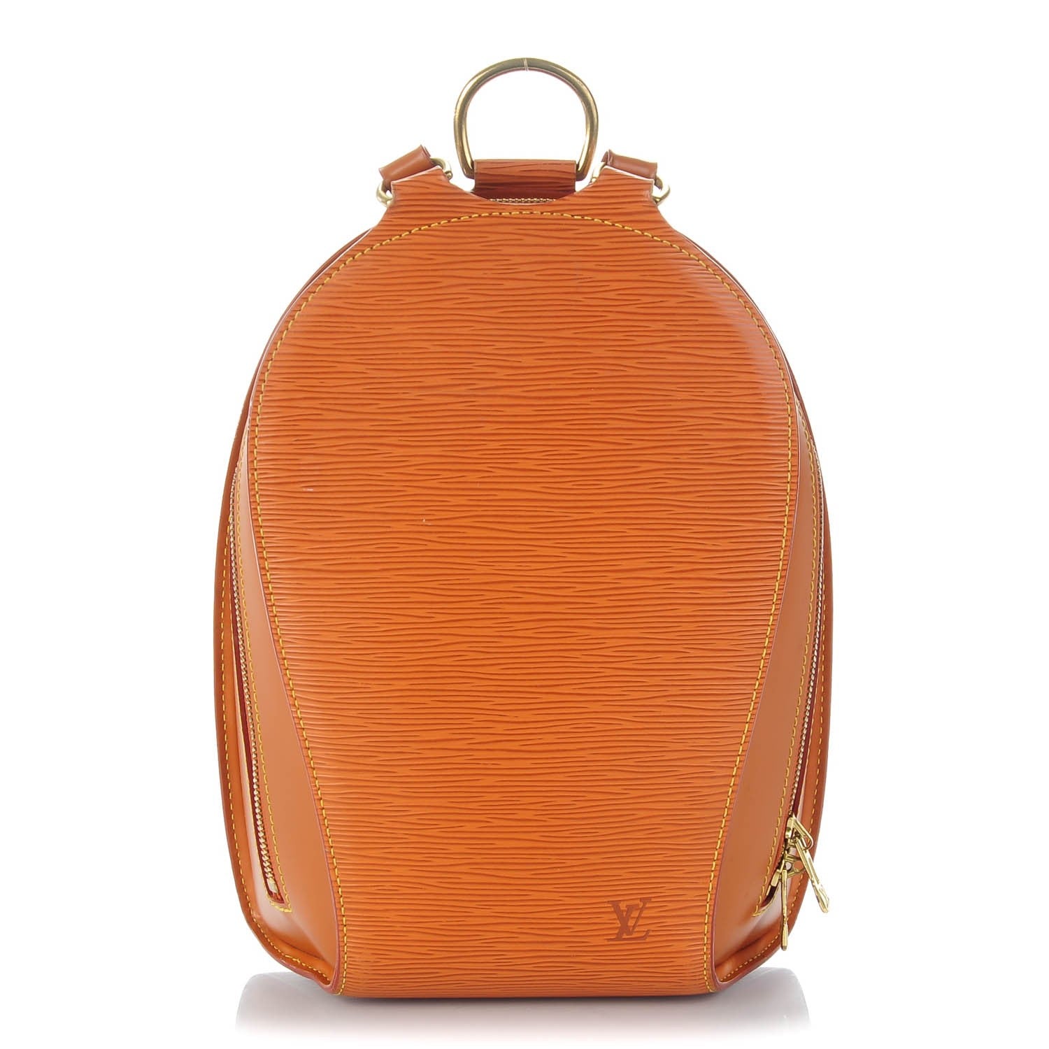 louis vuitton backpack epi Christopher Leather PM Blue 244426126 ended zip closure Louis Vuitton Epi Mabillon Backpack