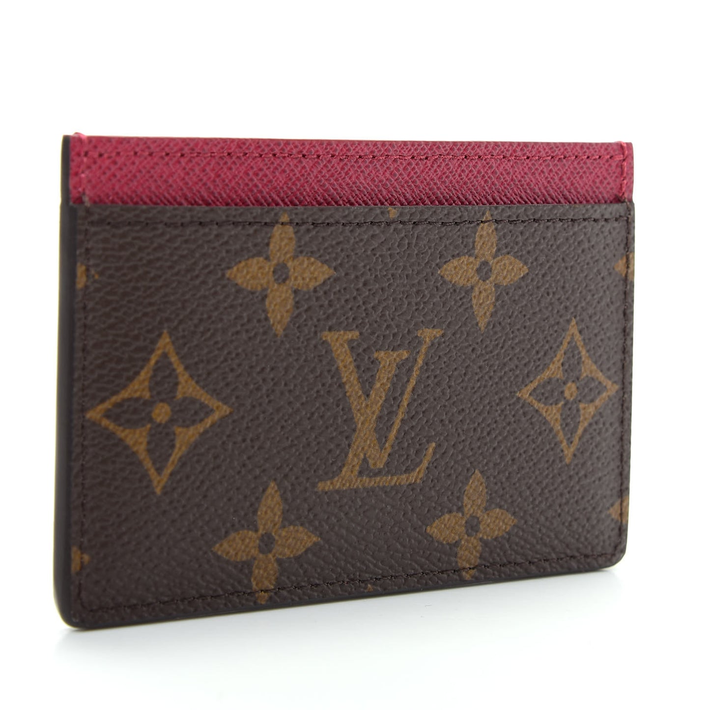 Monogram Card Holder Fuchsia