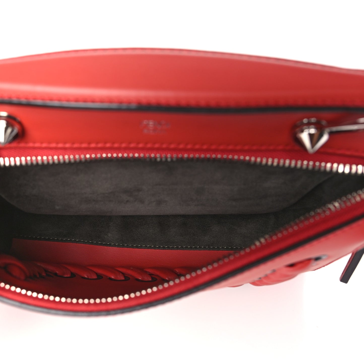 Vitello Baltico Dolce Nappa Lace Up Small Dotcom Click Chain Satchel Bloody Mary