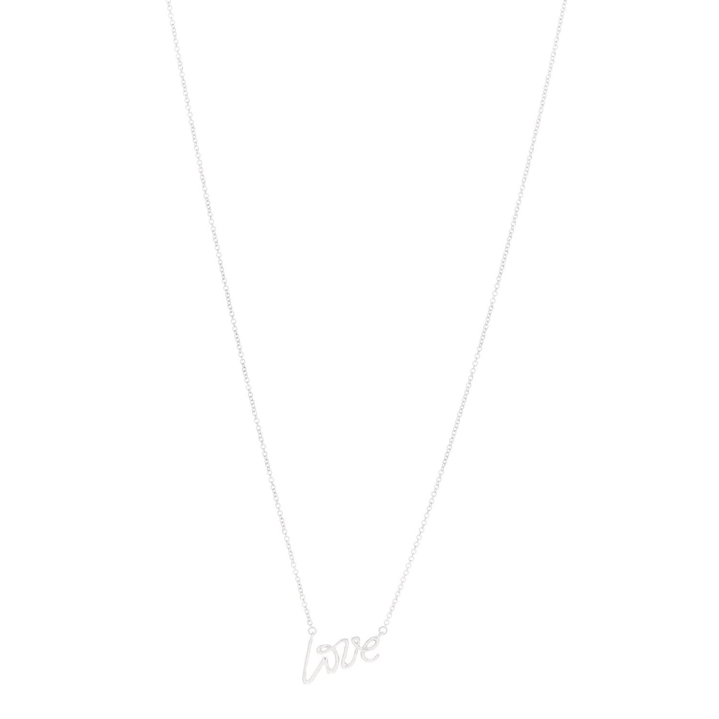 Sterling Silver Paloma Picasso Graffiti Love Pendant Necklace