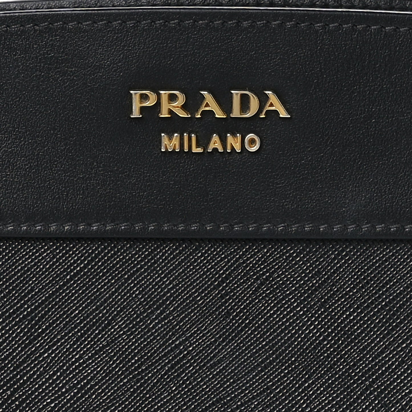 Saffiano City Calfskin Esplanade Crossbody Bag Black