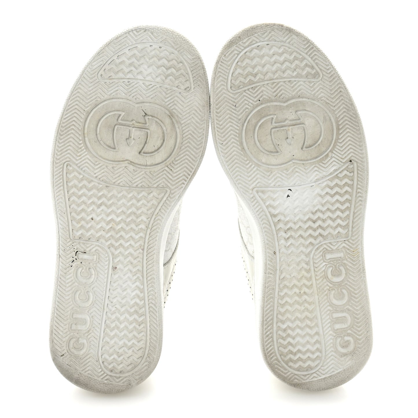 Calfskin GG Supreme Monogram Perforated Womens Platform 55mm Sneakers 37 Mystic White