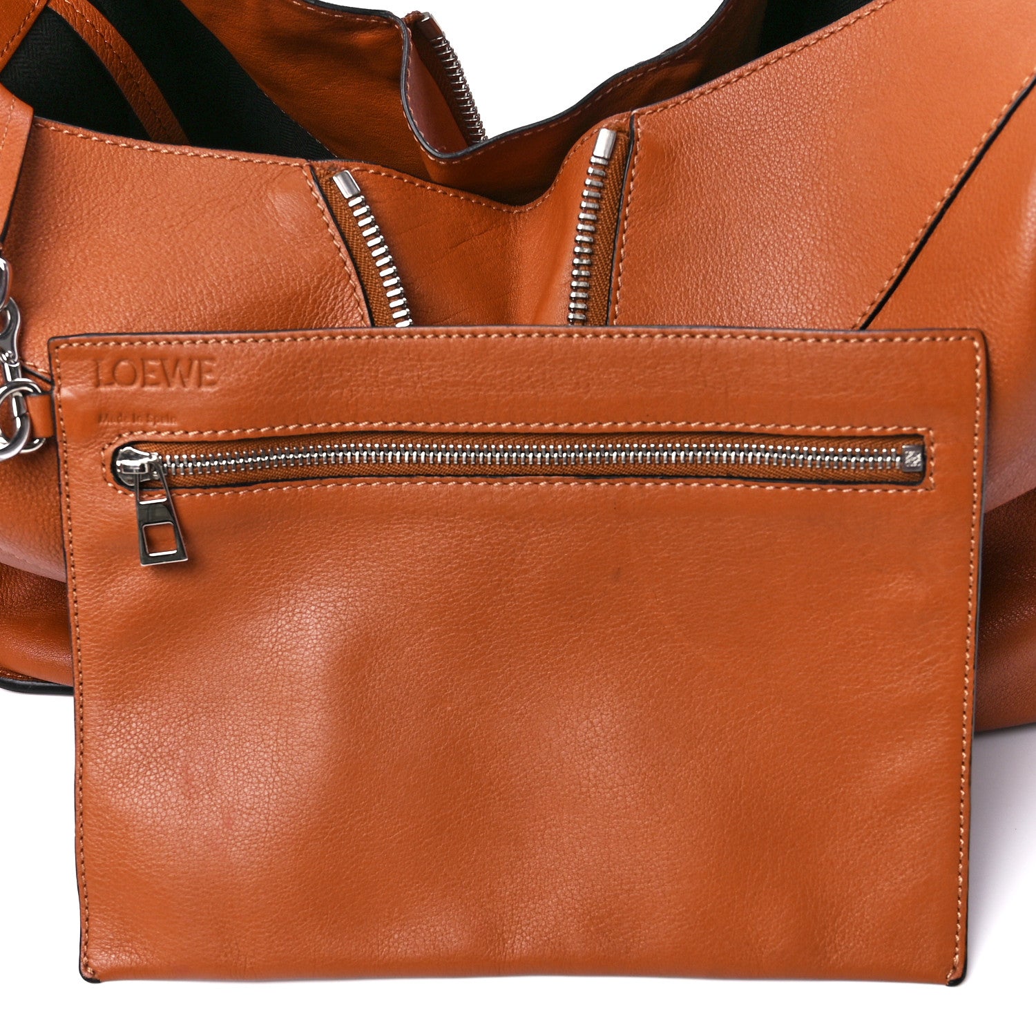 Loewe Calfskin Medium Hammock Shoulder Bag Tan 9 of 14