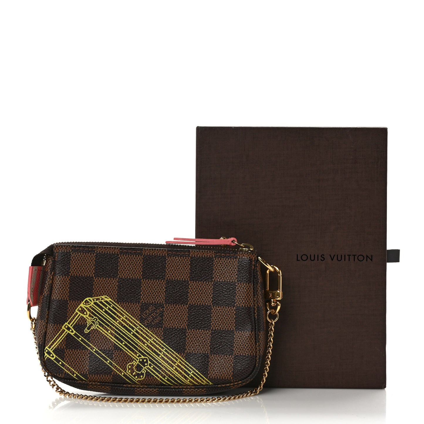 Damier Ebene 2014 Christmas Animation Mini Pochette Accessories