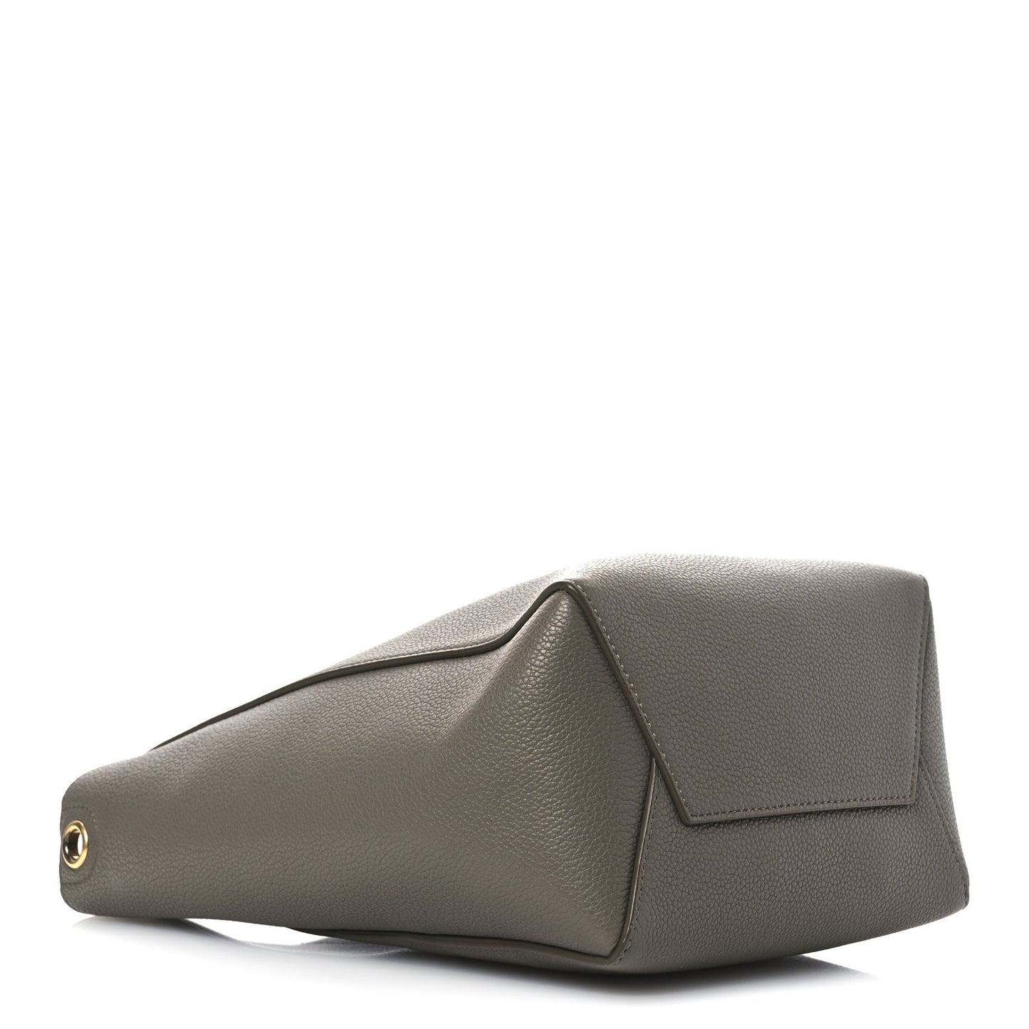 Soft Grained Calfskin Small Sangle Bucket Bag Taupe