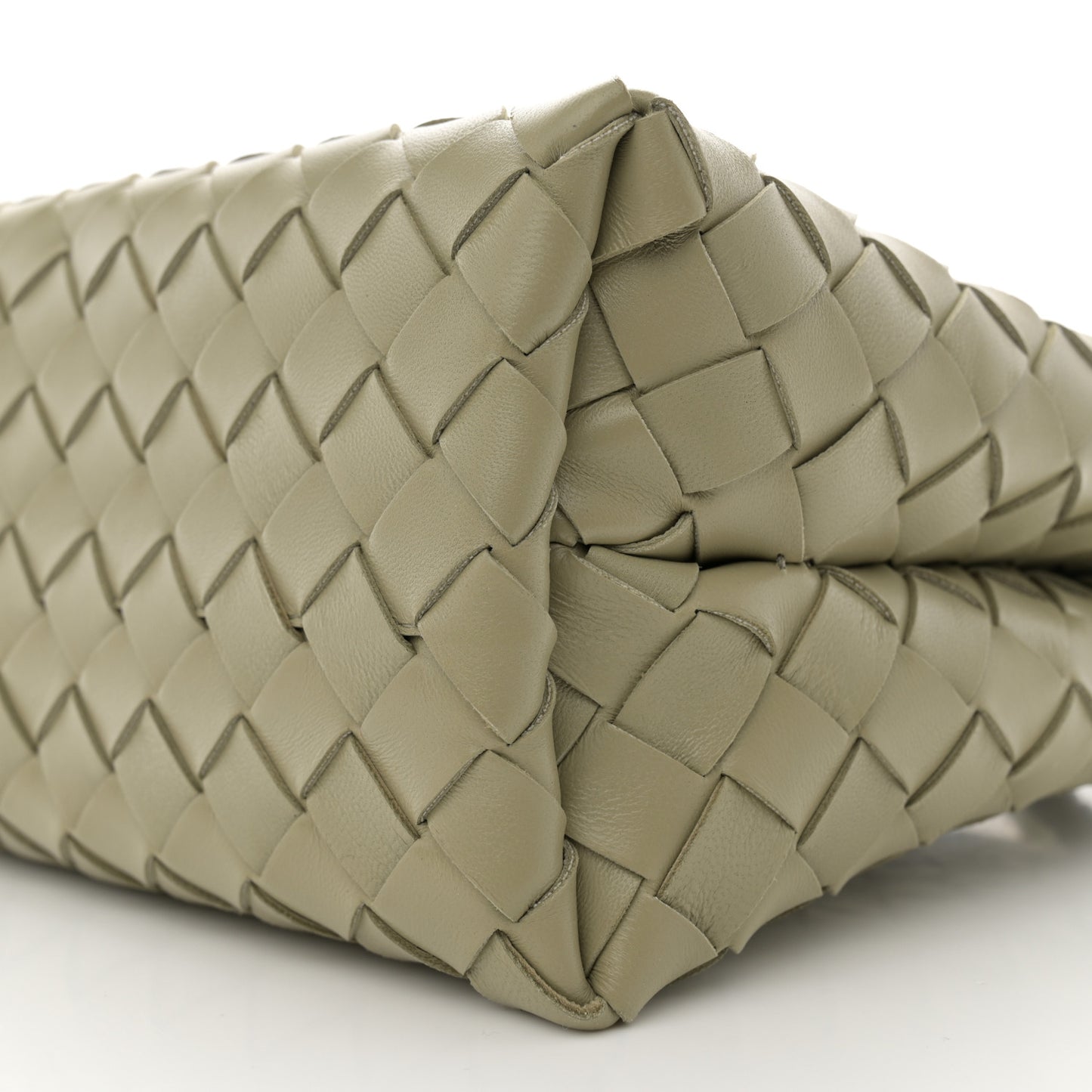 Nappa Intrecciato Small Andiamo Shoulder Bag Travertine