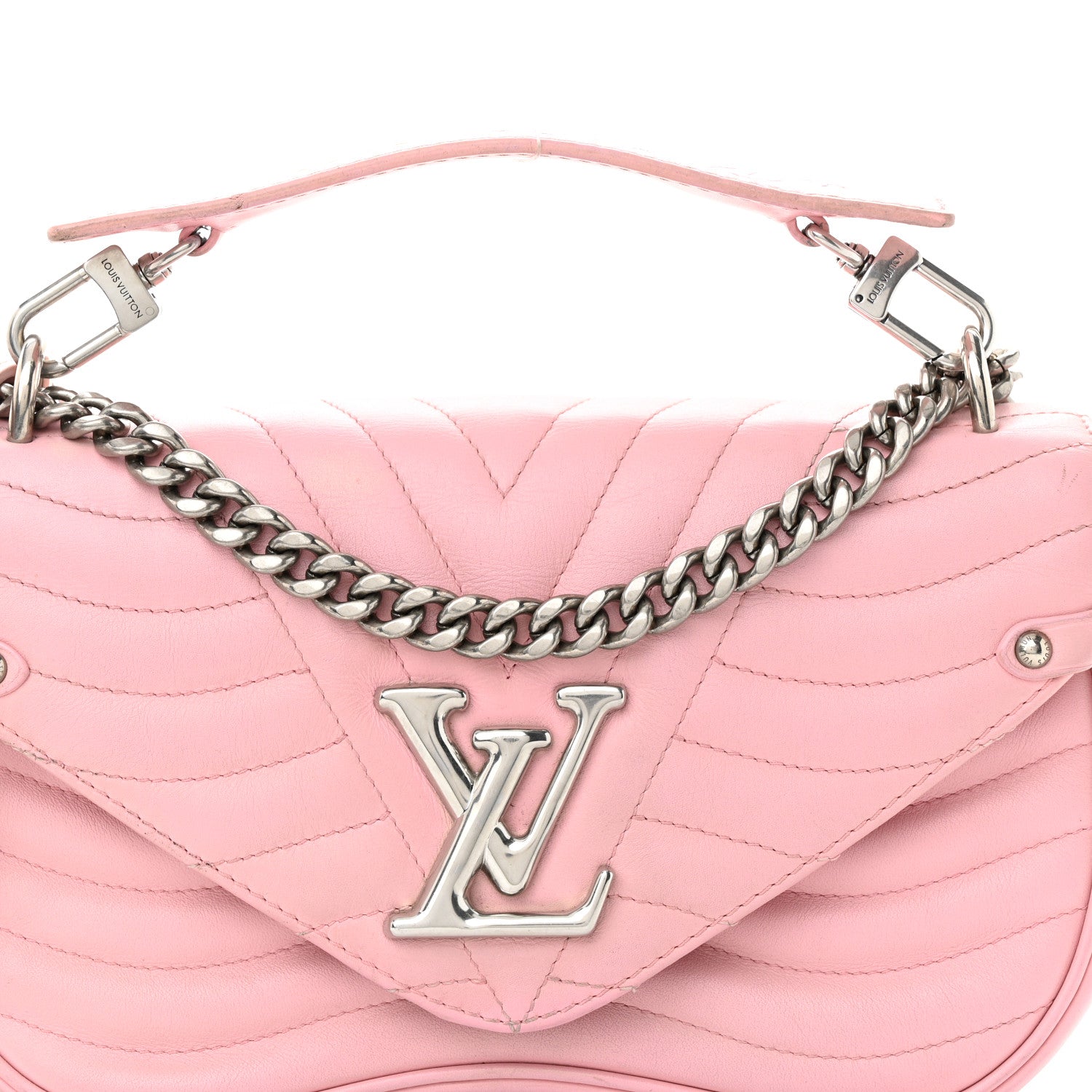 Louis Vuitton Calfskin New Wave Chain MM Smoothie Pink 7 of 12
