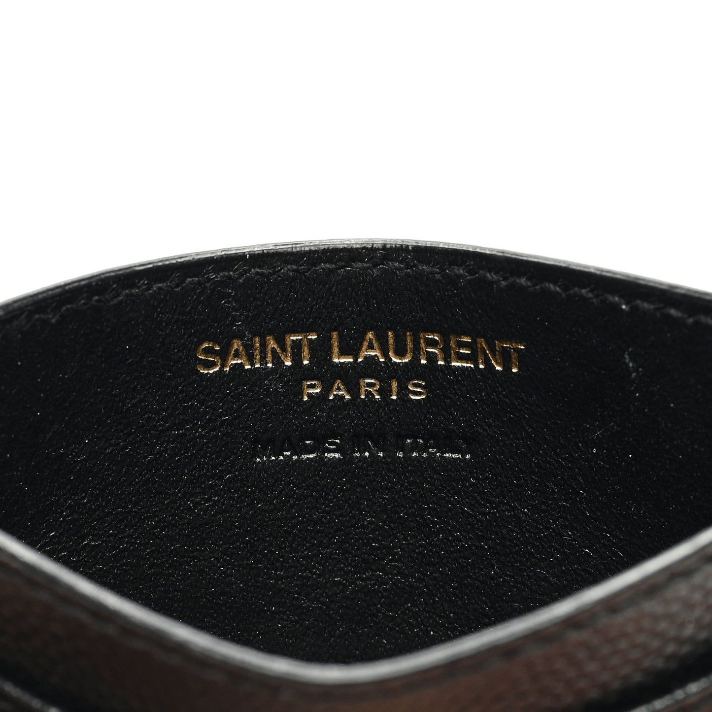 Grain De Poudre Matelasse Chevron Monogram Credit Card Case Black