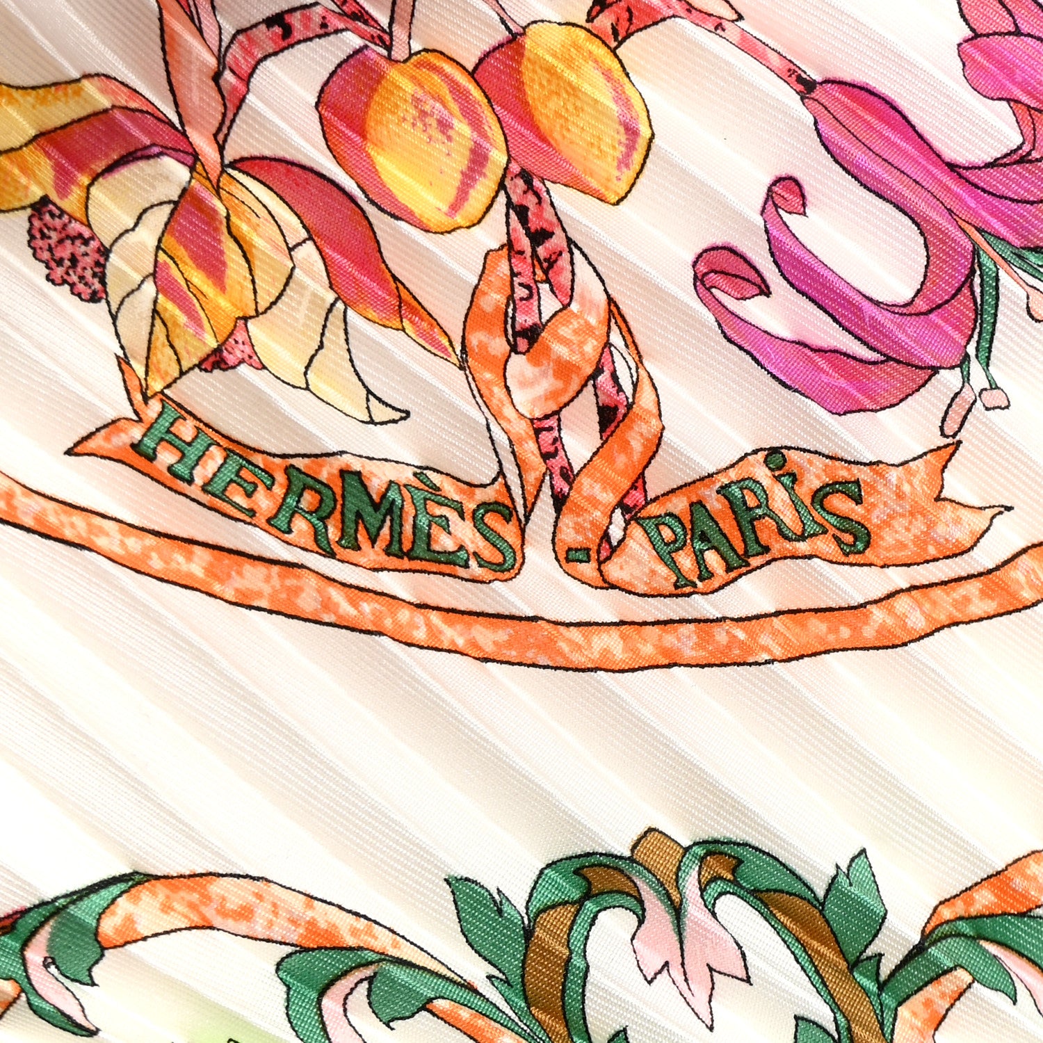 Hermes Silk Plisse Silk Pierres D Orient Et D Occident Scarf 2 of 11