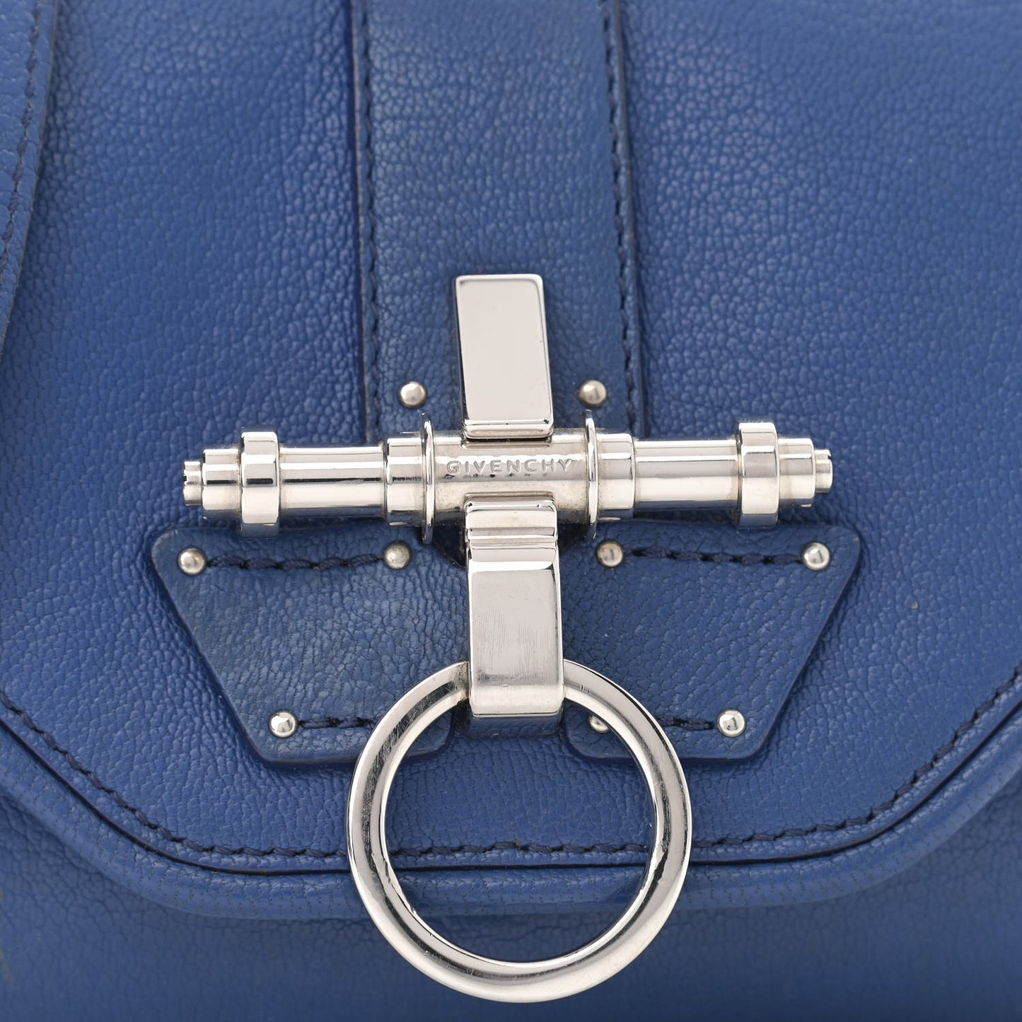 Sugar Goatskin Obsedia Shoulder Bag Navy
