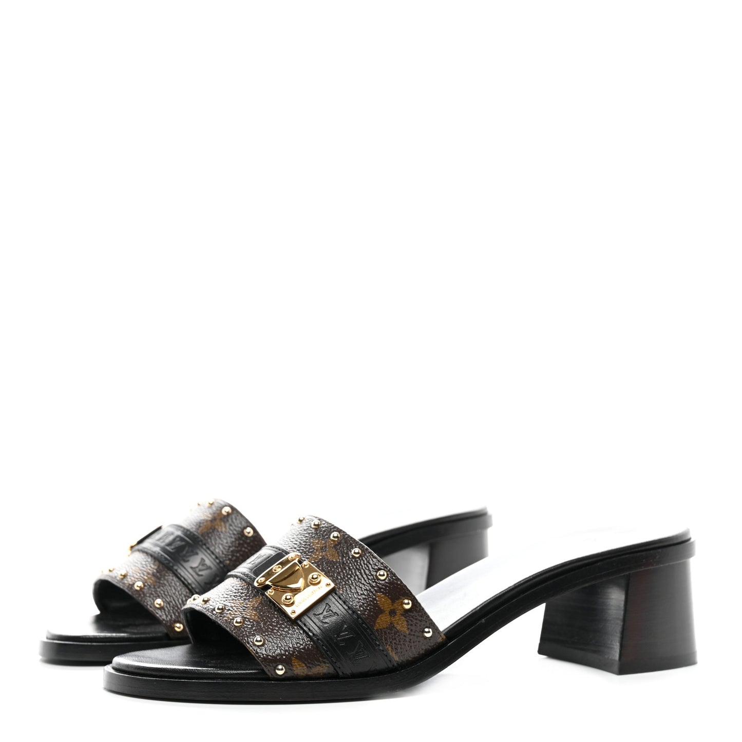 Monogram Lock It Mules 38