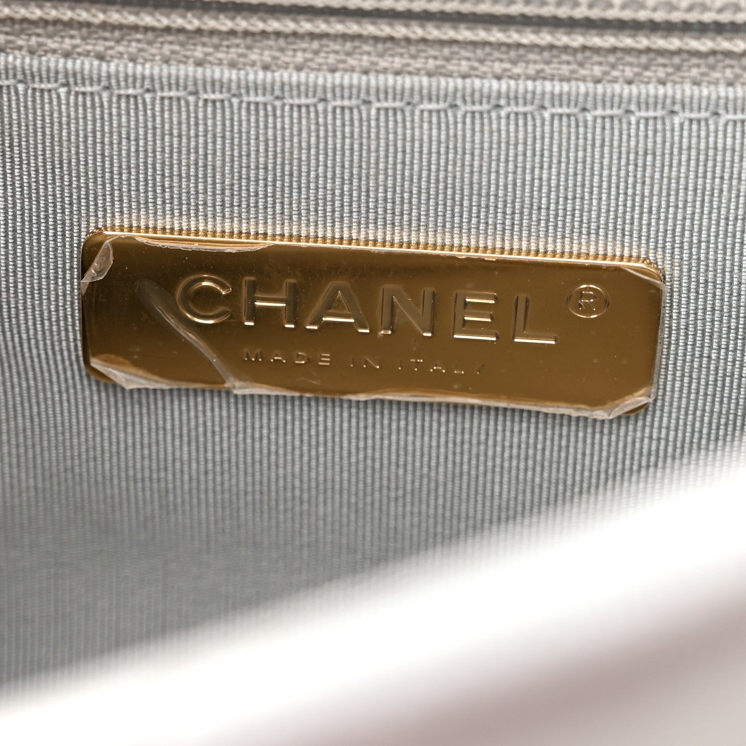 Chanel Metallic Goatskin Quilted Medium Chanel 19 Flap Silver 6 of 10