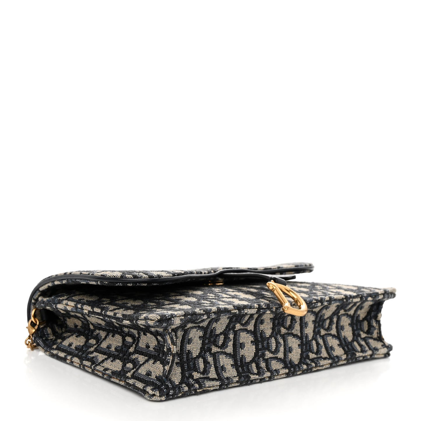 Oblique Saddle Chain Pouch Blue