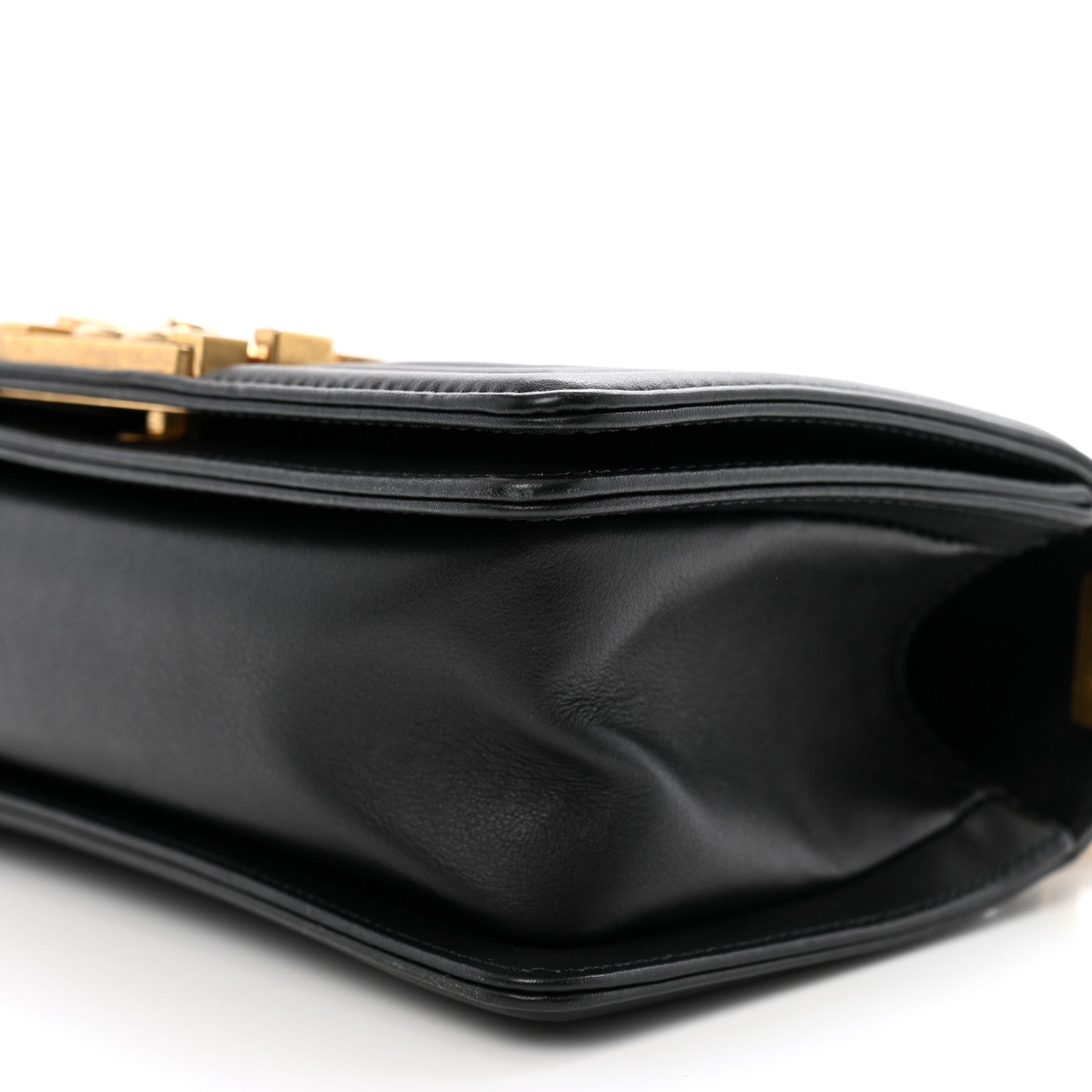 Chanel Lambskin Chevron Quilted Small Boy Flap Black 10 of 10