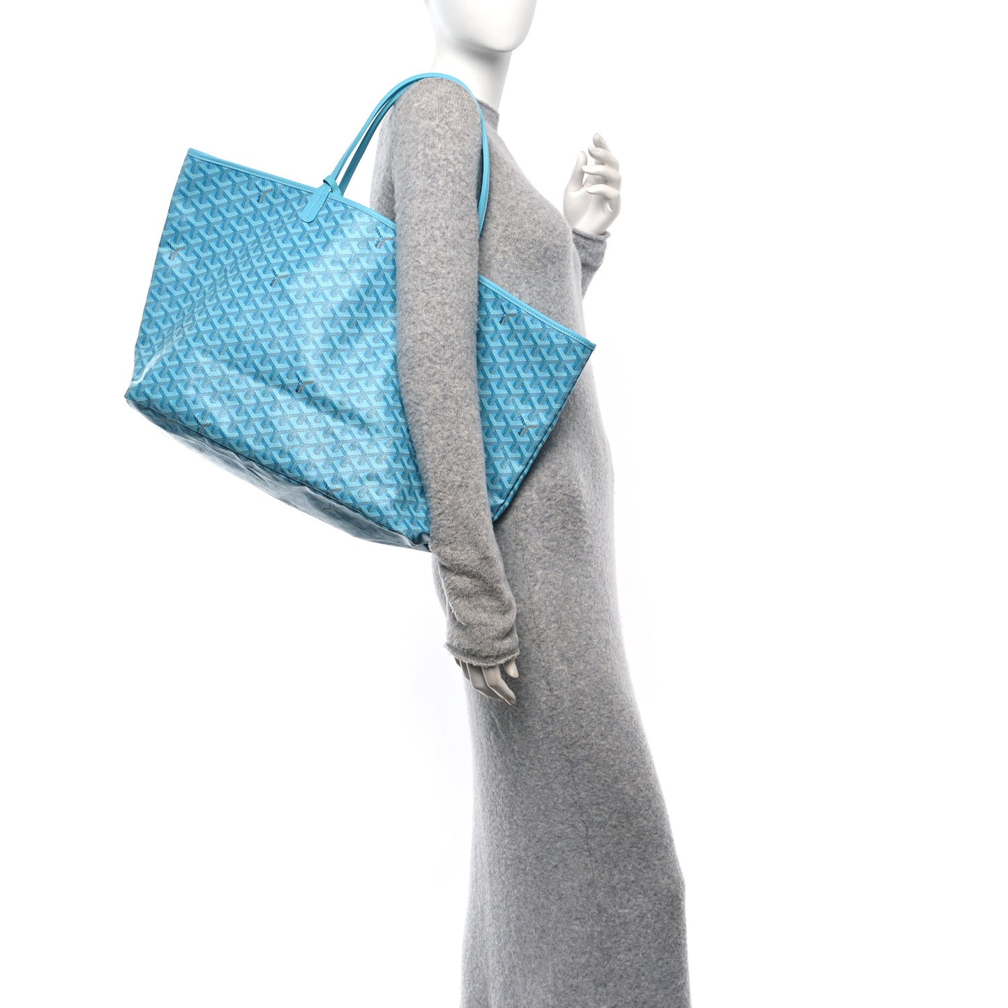 Goyardine Saint Louis GM Balise Beach Towel Set Turquoise