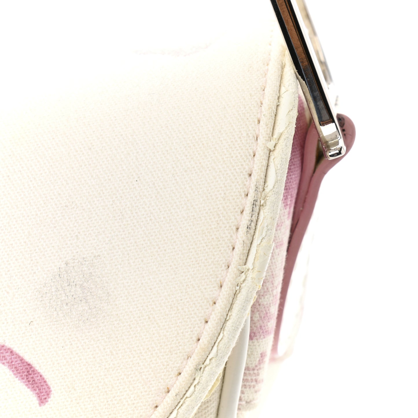 Monogram Floral Saddle Bag Pink