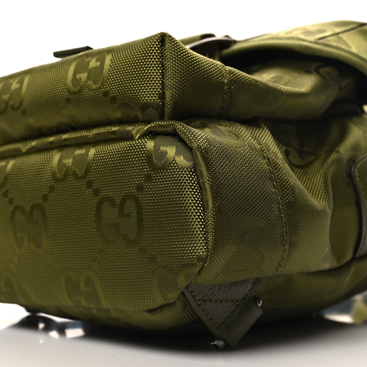 Econyl Nylon Monogram Off The Grid Sling Backpack Juniper Green