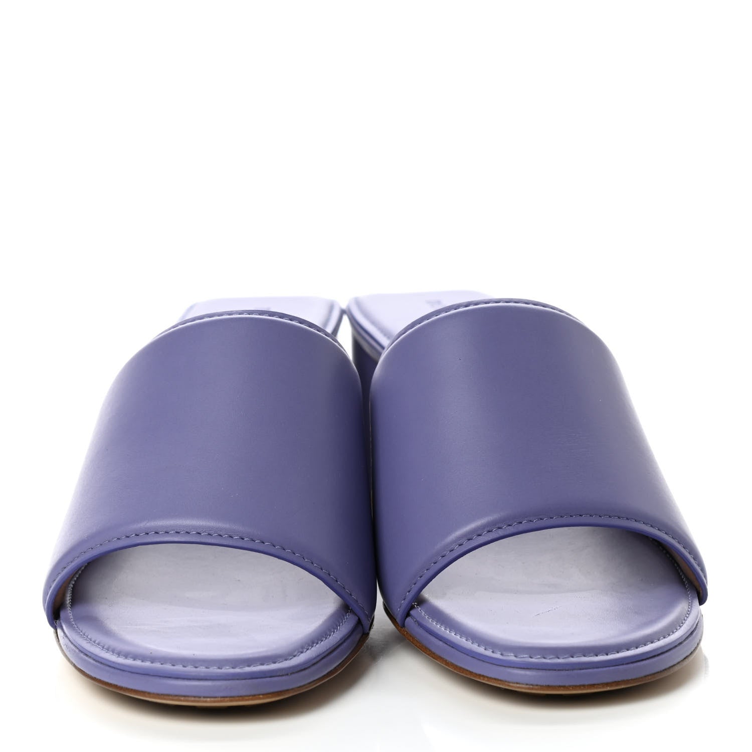 Bottega Veneta Vienna Calfskin The Band Sandals 38.5 Lavender 2 of 7