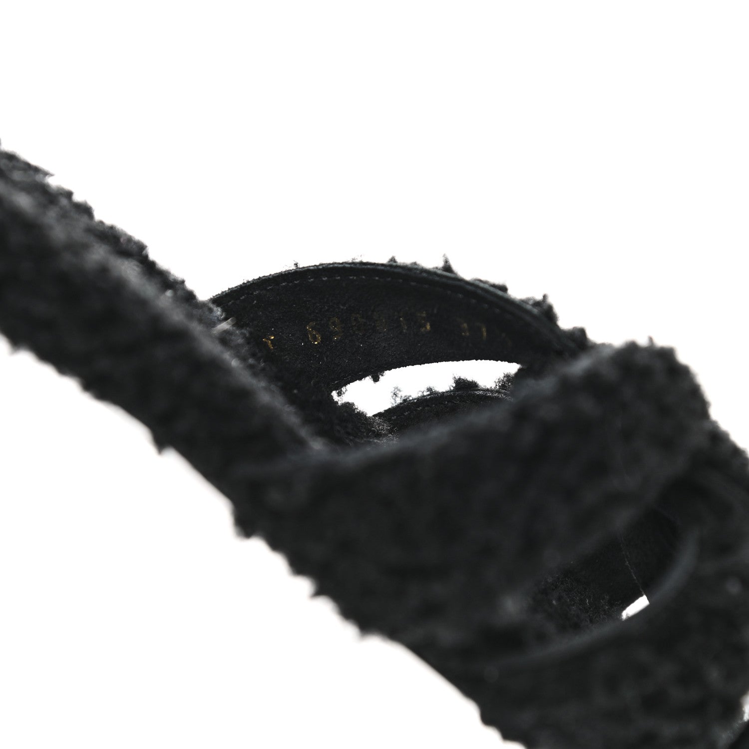 Saint Laurent Shearling Tribute Flat Mules 37.5 black 8 of 8