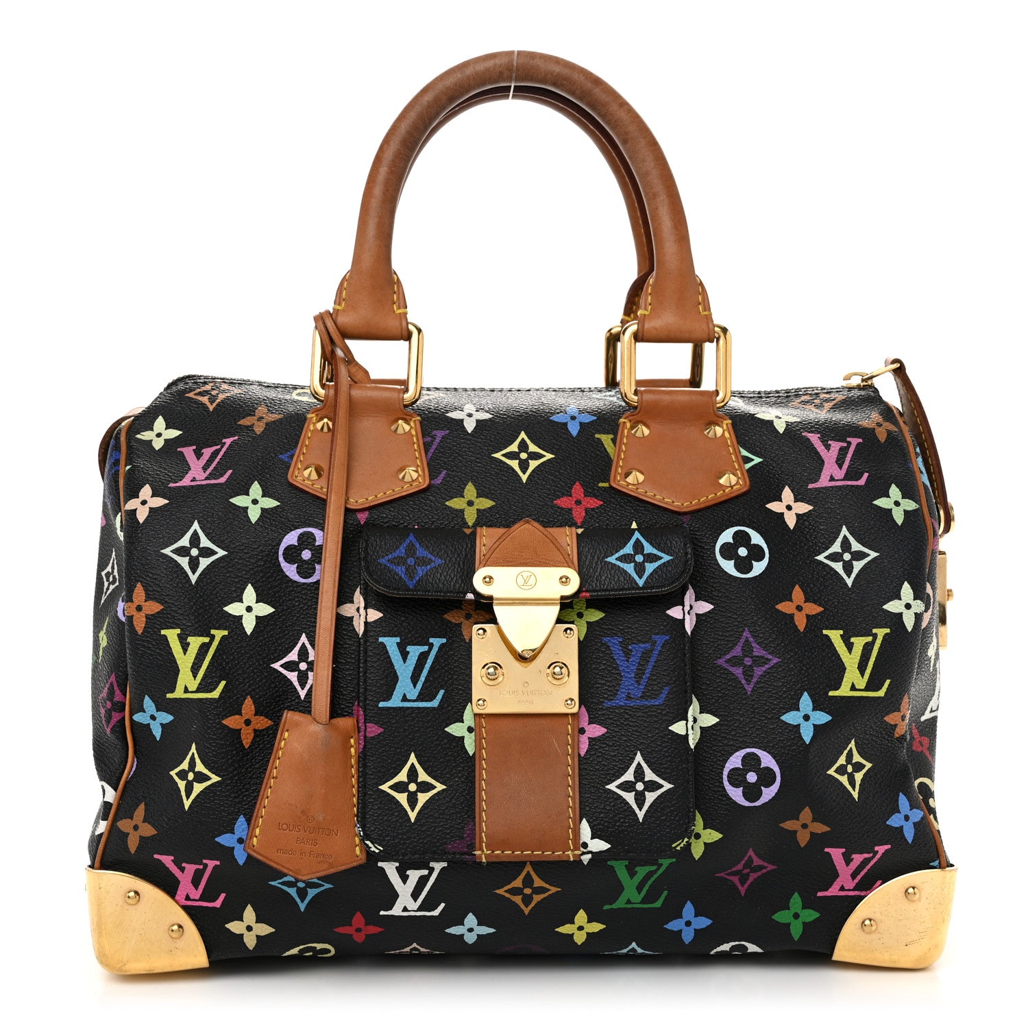 Louis Vuitton Monogram Multicolor Speedy 30 Black 1 of 10
