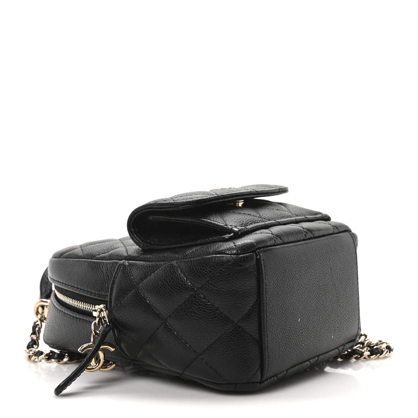 Caviar Quilted CC Mini Classic Backpack Black