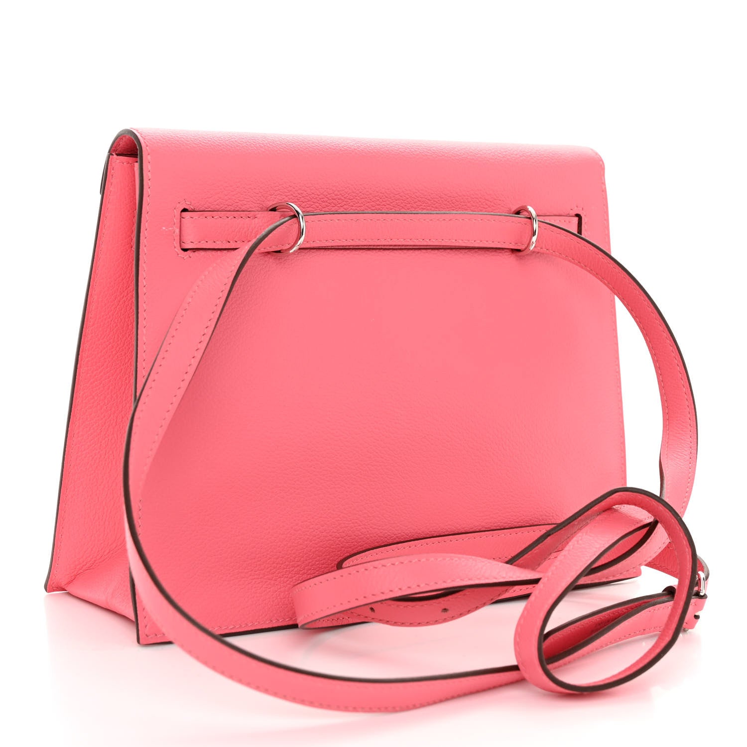 Hermes Evercolor Kelly Danse II Belt Bag Rose Azalee 3 of 10
