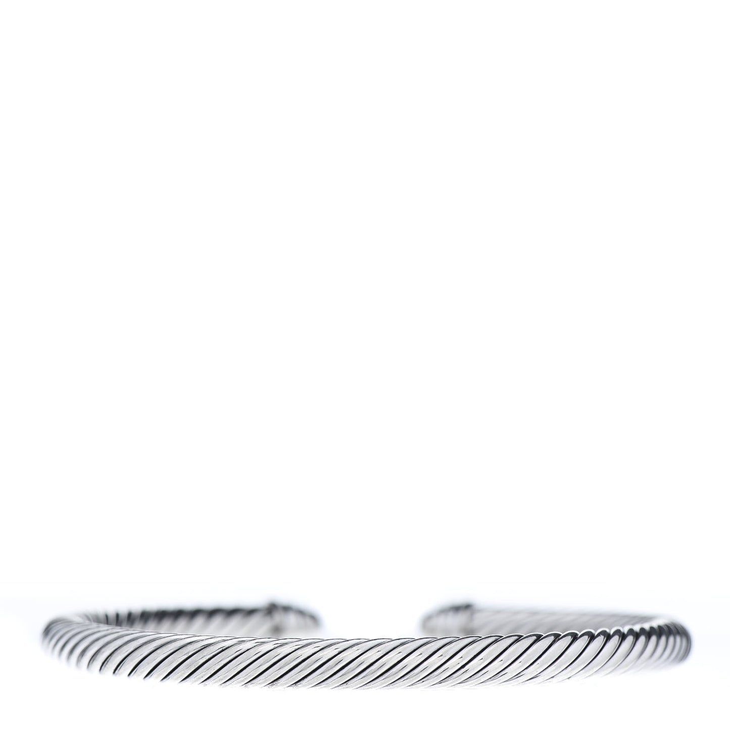 Sterling Silver Diamond 5mm Cable Classics Dome Bracelet