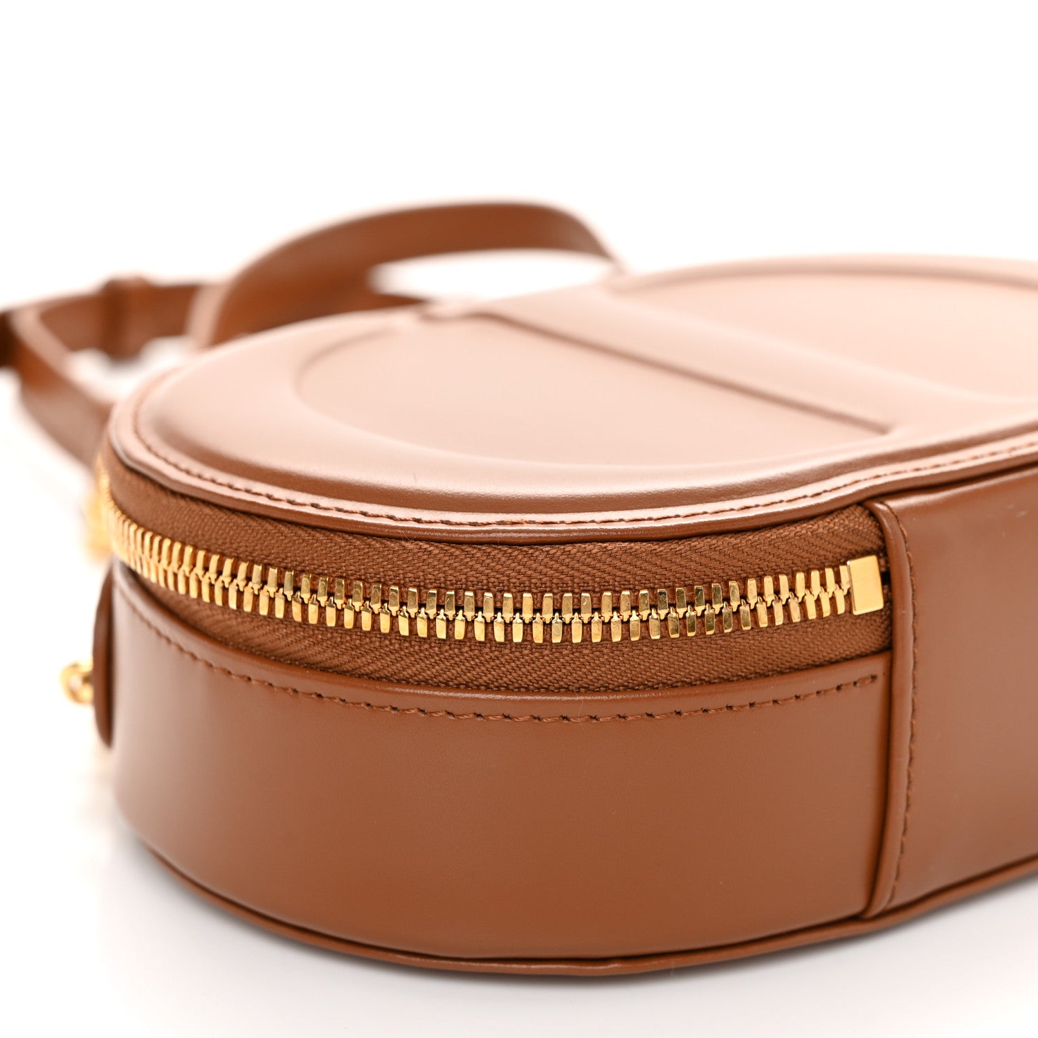 Christian Dior Calfskin CD Signature Oval Crossbody Camera Bag Brown 10 of 11