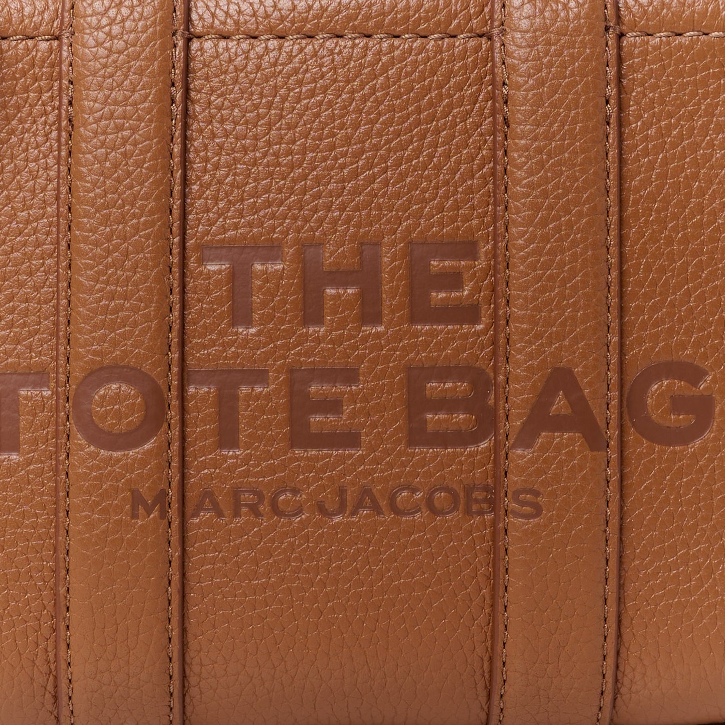 Grained Calfskin Micro The Tote Bag Argan Oil