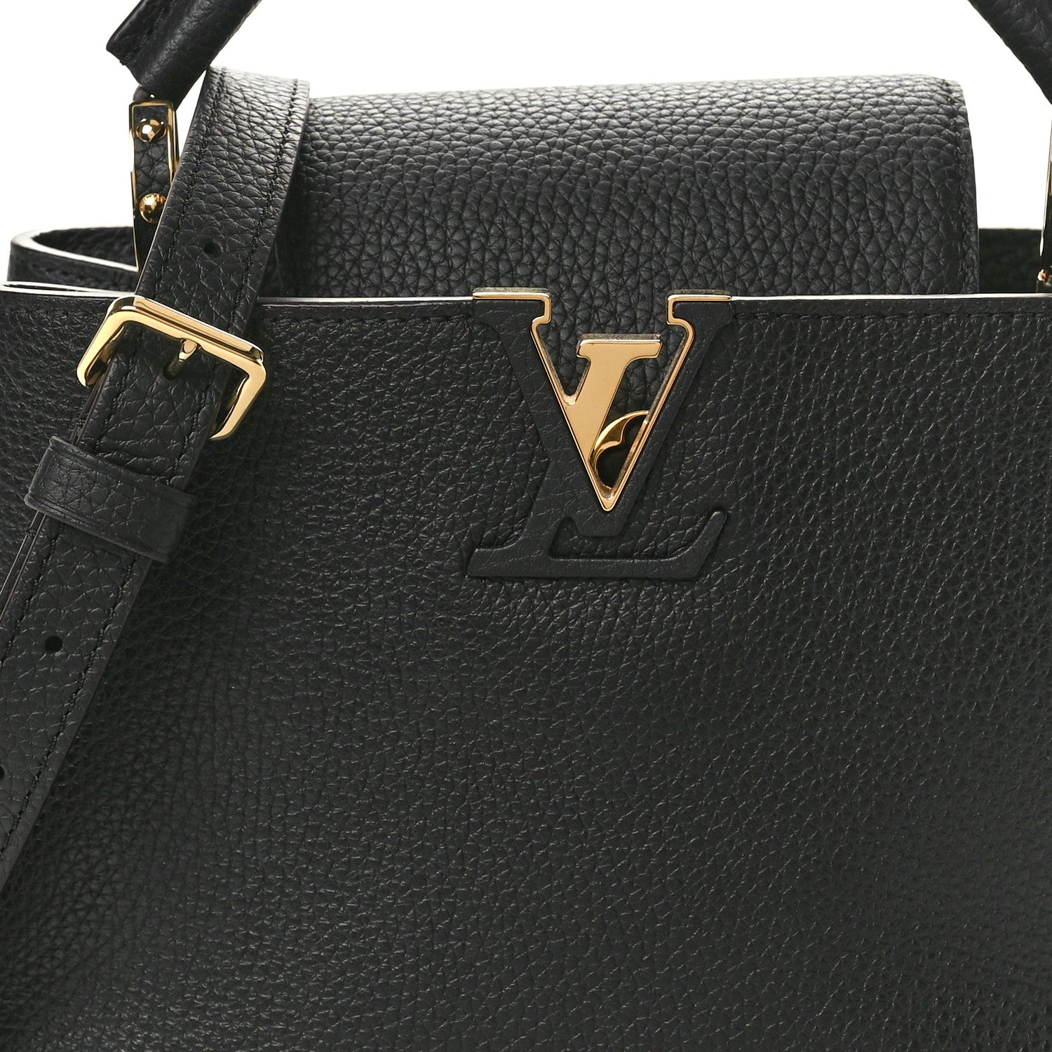 Louis Vuitton Taurillon Capucines BB Black 7 of 9