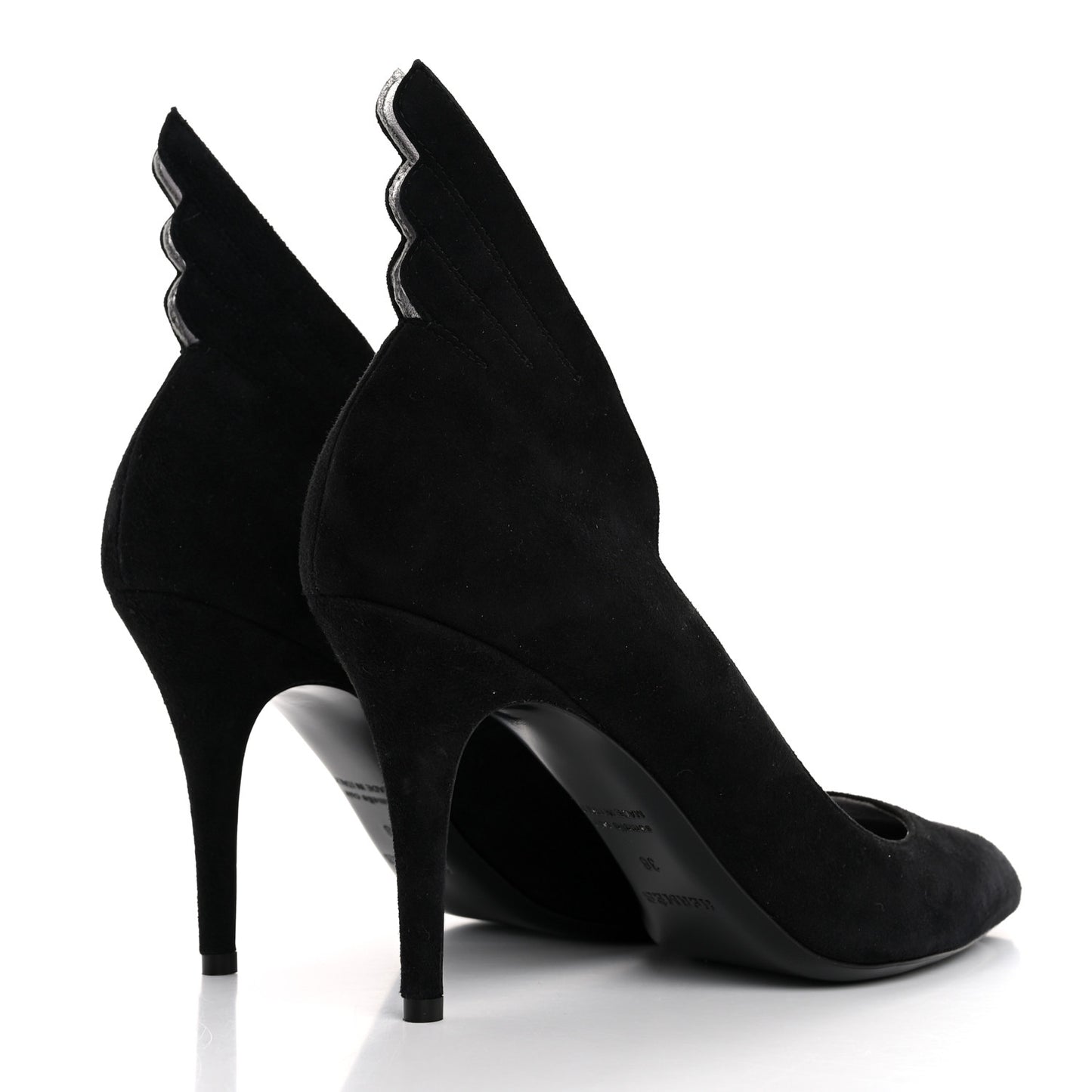 Suede Goatskin Victoire 90 Pumps 38 Black