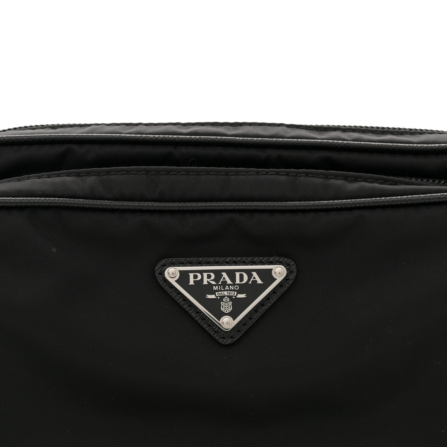 Re-Nylon Saffiano Belt Bag L Black
