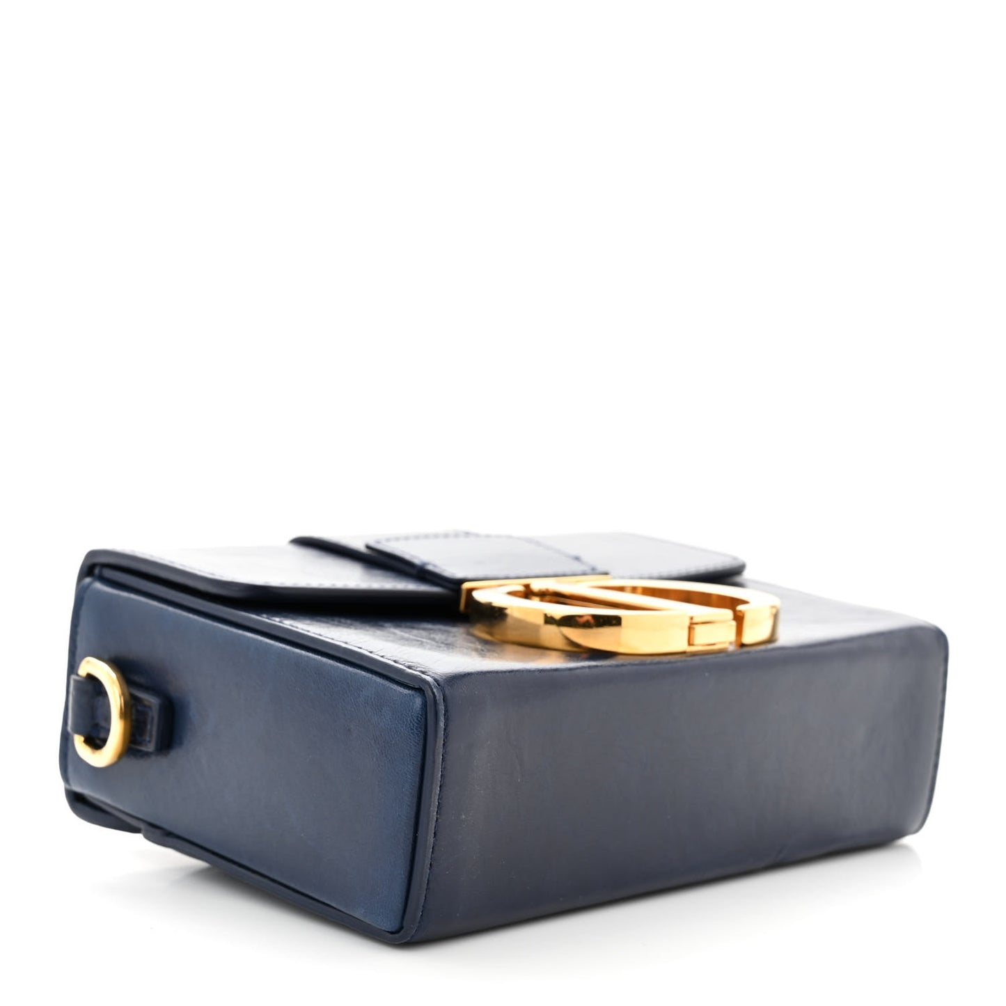 Smooth Calfskin 30 Montaigne Box Bag Navy
